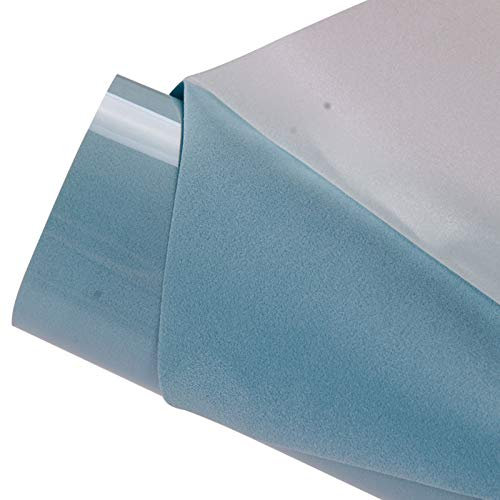 HOHOFILM Sky blue Flock Heat Transfer Vinyl Flocked HTV Vinyl Sheets 50cmx30cm Iron on for Tshirt Garment