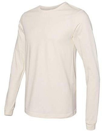 Bella Canvas Mens 4.2 Oz. Long-Sleeve Jersey T-Shirt (3501) -Natural -L
