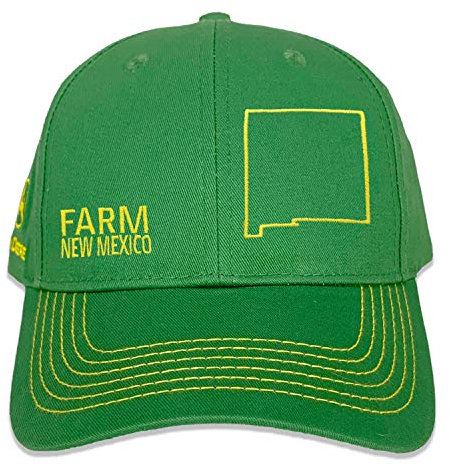 John Deere Farm State Pride Full Twill Hat-Green and Yellow