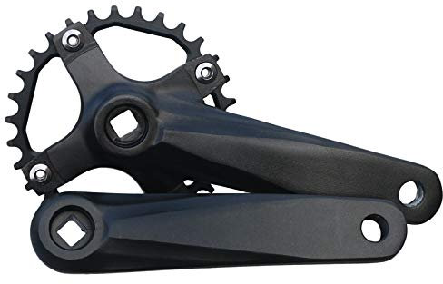 GANOPPER 30T Mountainbike Kurbelgarnitur 1 x MTB Kurbelarm Set 152 mm mit schmalen breiten Kettenblattschrauben