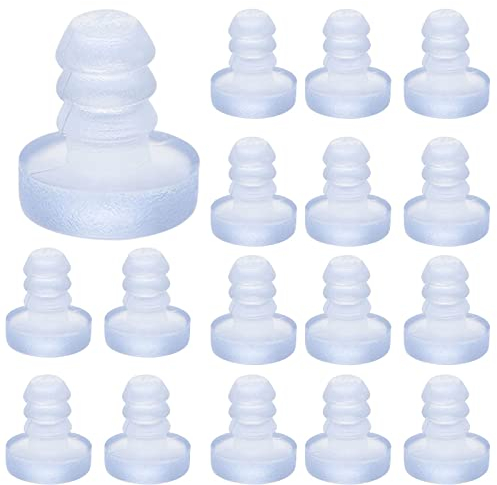 Cyleibe 100 Stück Transparent Gummi Anschlagdämpfer, Gummipuffer Möbel Puffer, Antikollisions Tischstoßstangen für Schranktüren, Schubladen, Glastische