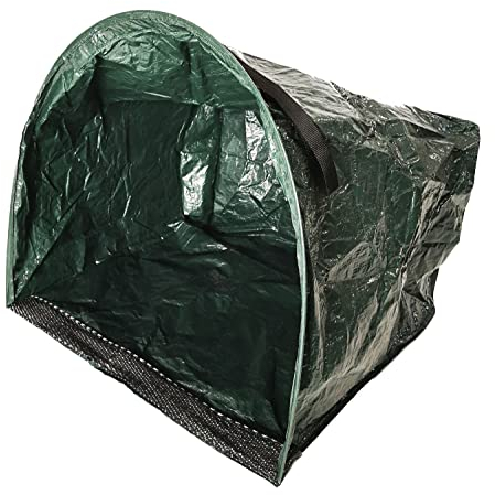BURI Gartenabfallsack mit Kehrkante 150L Gartenabfallbehälter Laubsammler Rasensack