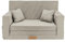 Flumi Personalisierte Kindercouch Kinder Sessel Sofa Schlafsofa jugendzimmer mit Gravur KINDERNAME Spielsofa für Kinderzimmer Schlafsessel Bettfunktion Kindermöbel 92x40x60 Mikrofaser (Hellgrau)