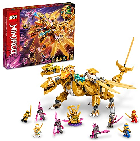 LEGO NINJAGO Lloyd's Golden Ultra Dragon 71774 Ninja Bauspielzeug-Set für Jungen, Mädchen und Kinder ab 9 Jahren (989 Teile)
