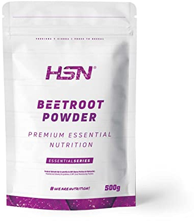 HSN Remolacha Roja en Polvo 500g | 100% Raíz de Remolacha (Beta vulgaris) | Beetroot Powder Natural para Smoothies, Zumos y Recetas | Vegano, Sin Gluten, Sin Aditivos, No-GMO | No Incluye Dosificador