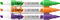 Ecoline Duotip Marker Set - Sekundärfarben - 3er-Pack - Aquarellfarbe mit Doppelfeder - zum Zeichnen und Illustrieren