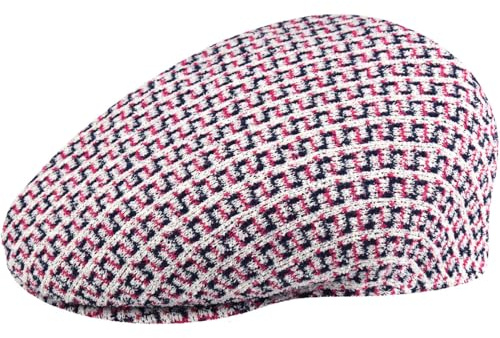 Kangol Maze Jacquard 504 Flat Cap Ivy hat (XL (60-61 cm) - Rose)