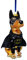 Gift Company Christbaumschmuck Batdog schwarz Glas Höhe 15 cm, Hund, Hochzeitsdekoration