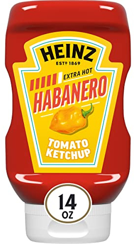 Heinz Tomato Ketchup Blended with Habanero, 14 oz Squeeze Bottle