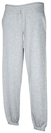 Fruit of the Loom Eversoft Fleece-Jogginghose mit Taschen, entspannte Passform, feuchtigkeitsableitend, atmungsaktiv, konisch zulaufende Sweathose, XXL