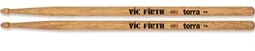Vic Firth - Baquetas American Classic® Serie Terra 7AT - American Hickory - Punta de madera - Paquete de 4 pares