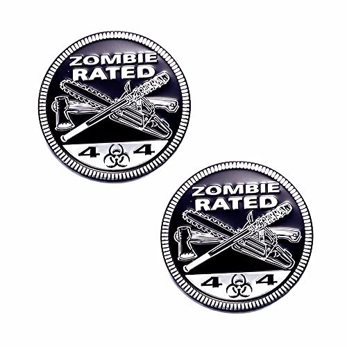 4x4 Emblem Badge Zombie Rated Auto Runde Aufkleber Auto Emblem Aufkleber (Zombie)