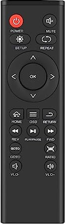 Remote Control Replacement, MYPIN Remote Control for HA0053 Compatible Mini 1080P Full-HD Ultra HDMI Digital Media Player for -MKV/RM- HDD USB Drives and SD Cards (HA0352)