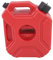 Motorrad Benzinkanister Kraftstoff 3L 0.75 Gallonen Kraftstofftank Stoßfest Einfacher Transport Universal für Motorrad Off Road Fahrzeuge SUV ATV (Mit Ständer)