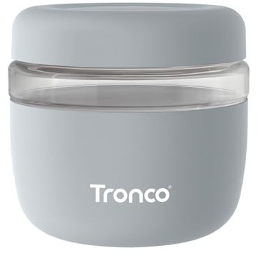 Tronco 24 oz Glass Lunch Bowl Container with Lid, Glass Food Storage Containers, Leak & Spill Proof, Soup & Stew Food Storage, Meal Prep, Airtight, Microwave Safe, BPA-Free - Ideal Gifts
