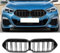 Gangying F44 Kühlergrill für BMW 2er F44 Nieren 220i 225i M235i M240i 4 Türer Doppelsteg Sport Kühlergrill Glanz Schwarz 2021 2022 2023 2024