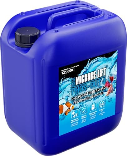 Phosphatentferner Aquarium – ARKA Phos-Out 4 – 5000 ml – flüssiger PO4-Entferner für Süß- & Meerwasser – sofort wirksam, ohne Lanthan – verbessert Wasserqualität & verhindert Algen