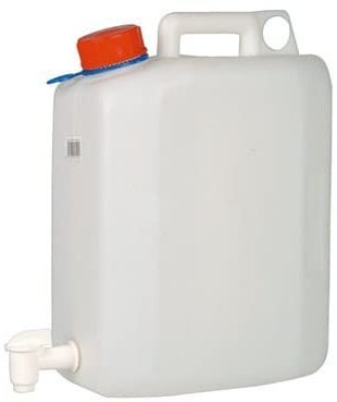 Bidon 20l plastique alimentaire avec robinet Ø 40 mm