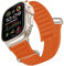 Kompatibel mit Apple Watch Ultra 2/1 Armband, Alpine Loop Ultra Textil Stretch Nylon Sport Strap Geflochtenes für 49mm 46mm 45mm 44mm iWatch Series SE 10/9/8/7/6/5/4/3 Herren Damen,Orange