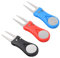 OWLMATE 3 Stück Pitchgabel Golf, Golf Pitchgabel Edelstahl Golf Divot Multifunktion Tool mit Pop-up-Taste und Ball Marker, Tragbares Golf Reparaturzubehör