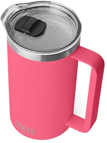 YETI Rambler Krug Mit DuraSip Keramikbeschichtung, Tropical Pink, 34 oz (1 L)
