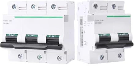 DAISHUJIE Interruttore Magnetotermico Interruttore Automatico ad Alta Corrente Elettrico C120H 63A 80A 100A 125A 1P-4P Tipo C/Tipo D(4P,63A)