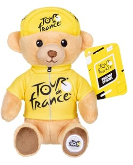 Gipsy Toys – Plüschtier Bär Trikot und Siegermütze gelb 15 cm – offizielles Plüschtier der Tour de France Radsportliebhaber.