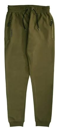 Trakker Core Jogger Green | Carp Fishing Jogging Bottoms | Comfort Fit Stretch Material with Brushed Fleece Inner | Two Side Zipped Pockets with Finger Pullers | Straight Leg