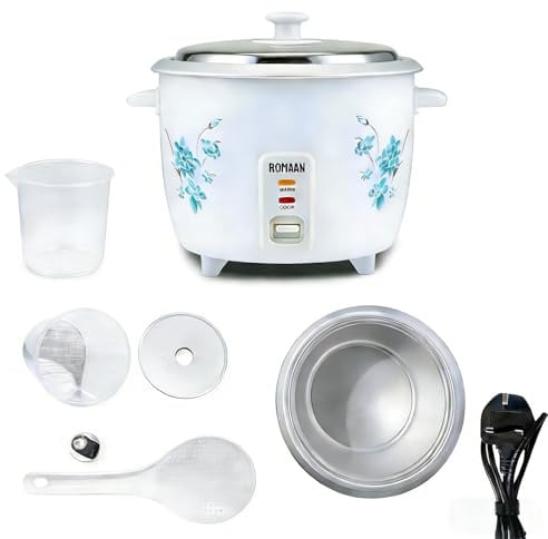 0.8L Electric Rice Cooker Non-Stick Removable Bowl and Keep Warm Function Catering (0.8L)