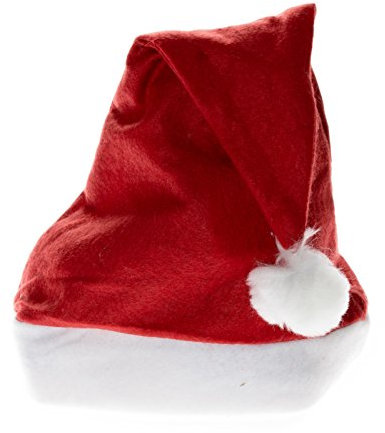 Kascha Weihnachtsmütze - Mütze in Leichter Ausführung Rot Weiß - Nikolausmütze