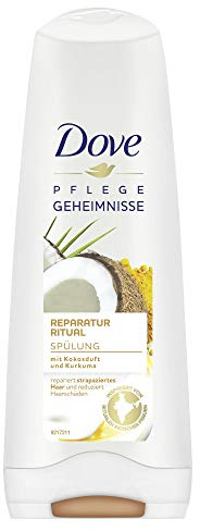 Dove Pflegegeheimnisse Spülung Reparatur Ritual Conditioner Mit Kokosduft & Kurkuma Für Strapaziertes Haar,200ml (1er Pack)