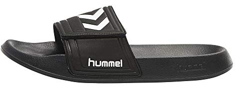hummel Unisex-Erwachsene Larsen Slipper Dusch-& Badeschuhe, Schwarz (Black), 45 EU
