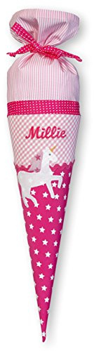 crepes suzette Geschwisterschultüte, Kindergartentüte, Schultüte Geschwister, Geschwistertüte, Geschwistertüte aus Stoff, Geschwistertüte Einhorn