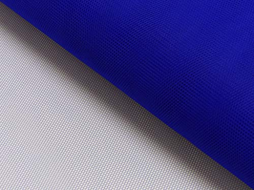 Tüll - Meterware - für Bekleidung & Deko - 140 cm - standfest und hochwertig - Meterpreis (Blau)