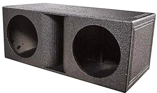 Q Power QBomb - Caja de subwoofer con doble ventilación y puerto de bocina acabada con forro de caja