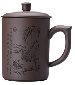 I-MART Teetasse aus Ton, chinesische Kung-Fu-Teetasse, Violett