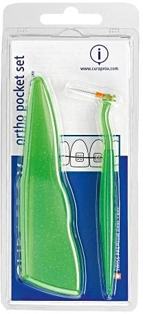 Curaprox Ortho-Pflege-Kit, das Ortho-Pflegeset mit System, UHS 451 holder, Pocket Set & und Interdentalbürsten CPS 07, 14, 18