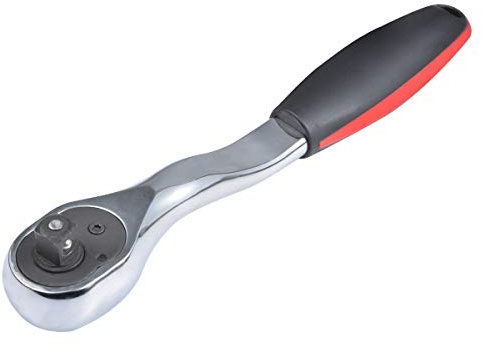KATUR 72 Cricchetto telescopico con estensione dei denti, chiave a bussola a cricchetto a scatto composito a sgancio rapido (chiave da 3/8 di pollice lunghezza 210mm)