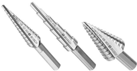 BOSCH SDC30 Turbo-Stufenbohrer-Set, Hochgeschwindigkeitsstahl, 3-teilig