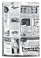 Hostelnovo - 100 Unidades de Papel antigrasa para Envolver Alimentos - Medida única de 32 x 20 cm - Especial para Basket Chips y Cualquier Tipo de Recipiente - Papel de periódico