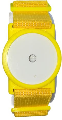 CGM Clips UK - Sensor Armband Holder/Protector Compatible with Freestyle Libre 1/2 (Yellow)