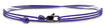 Made by Nami Dünnes Wickel-Armband Herren & Damen mit Karabiner-Haken Verschluss Handmade - Maritimer Surfer Schmuck - Minimalistisches Stoff-Armband - 100% Wasserfest & verstellbar