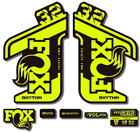 Adesivi compatibili con forcella bici Fox 32 Rhythm 2021