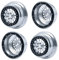 AXspeed CNC Aluminium Beadlock Wheels Felgen Radnaben für Baja Rey 1:10 RC Upgrade Teile