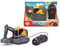 Dickie Toys - Volvo Bagger - 14 cm mit Kabelfernsteuerung, Ferngesteuerter Spielzeug-Bagger mit Fernbedienung, Licht & Batterien, für Kinder ab 3 Jahren, 203722013, Mehrfarbig
