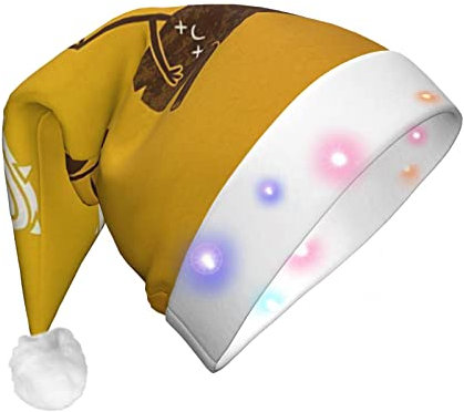 Cute Crying Chainsaw Christmas Hat,Led Christmas Hat For Adult For Christmas Party Costume Accessory