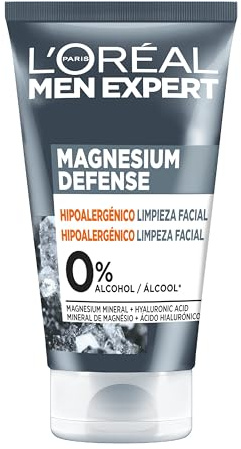 L'Oréal Paris Men Expert Magnesium Defense Gesichtsreinigung, hypoallergen, 100 ml