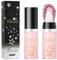 AONAT Highlighter Puder Stick,Glitzer Patting Puder,Fairy Highlighter Powder Stick,Körper Aufhellen Schimmer Sparkle Patting Puder für Gesicht Augen Lippen Haare Körper Glow(Rosa)