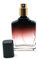 Zénitude Glassworks 20ml Empty Glass Perfume Spray Bottle - Black Gradient to Dark Red Wine, Transparent Base