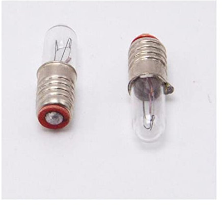 MZUHI YFlifangting 20pcs/lot Mini Indicator Light Bulb E5 6.3V 12V 24V 0.1A Small Bulb Signal Lamp Bead Miniature Bulb (Size : 12V)